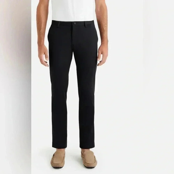 RHONE Slim Commuter Pants Sz 35 Black - Picture 1 of 10
